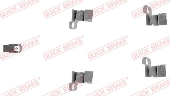 QUICK BRAKE 109-1671-1 - Set accesorii, placute frana aaoparts.ro