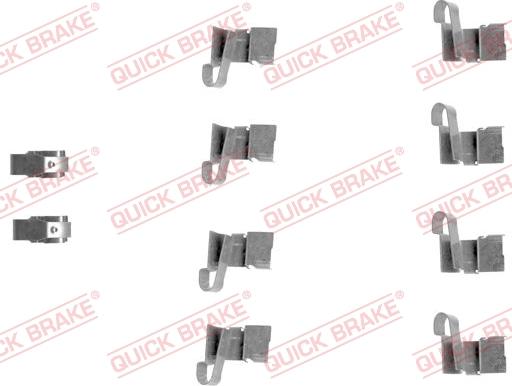 QUICK BRAKE 1091671 - Set accesorii, placute frana aaoparts.ro