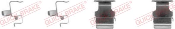 QUICK BRAKE 1091673 - Set accesorii, placute frana aaoparts.ro