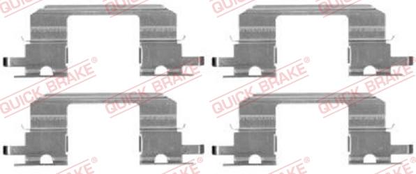 QUICK BRAKE 1091672 - Set accesorii, placute frana aaoparts.ro