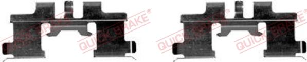 QUICK BRAKE 109-1677-1 - Set accesorii, placute frana aaoparts.ro
