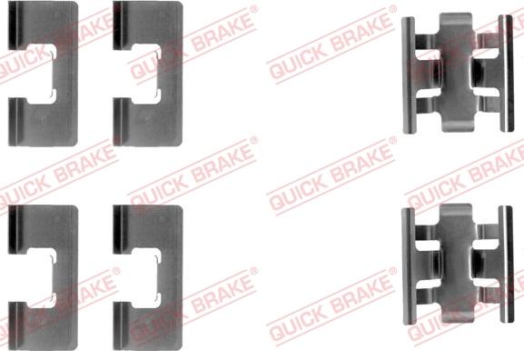 QUICK BRAKE 1091091 - Set accesorii, placute frana aaoparts.ro