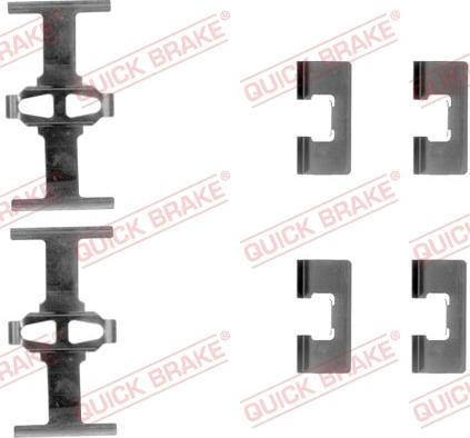 QUICK BRAKE 1091092 - Set accesorii, placute frana aaoparts.ro