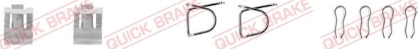 QUICK BRAKE 109-1055X-1 - Set accesorii, placute frana aaoparts.ro