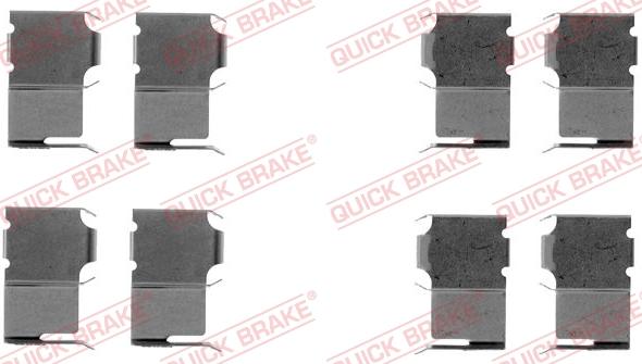 QUICK BRAKE 1091063 - Set accesorii, placute frana aaoparts.ro