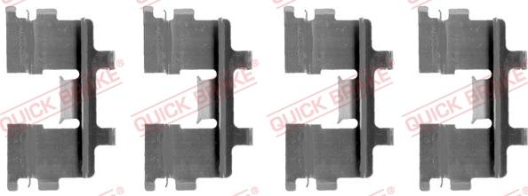 QUICK BRAKE 1091015 - Set accesorii, placute frana aaoparts.ro