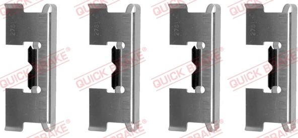 QUICK BRAKE 1091017 - Set accesorii, placute frana aaoparts.ro