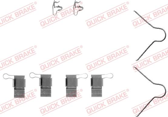 QUICK BRAKE 109-1089-1 - Set accesorii, placute frana aaoparts.ro