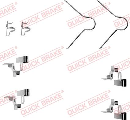 QUICK BRAKE 109-1030-1 - Set accesorii, placute frana aaoparts.ro