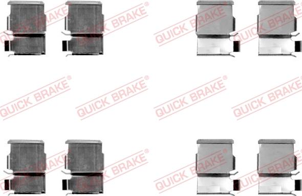 QUICK BRAKE 1091033 - Set accesorii, placute frana aaoparts.ro