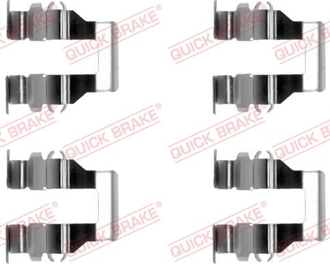 QUICK BRAKE 1091199 - Set accesorii, placute frana aaoparts.ro