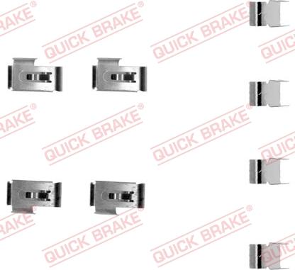 QUICK BRAKE 1091198 - Set accesorii, placute frana aaoparts.ro