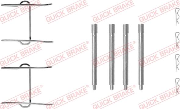 QUICK BRAKE 109-1149 - Set accesorii, placute frana aaoparts.ro