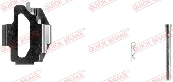 QUICK BRAKE 109-1141-1L - Set accesorii, placute frana aaoparts.ro