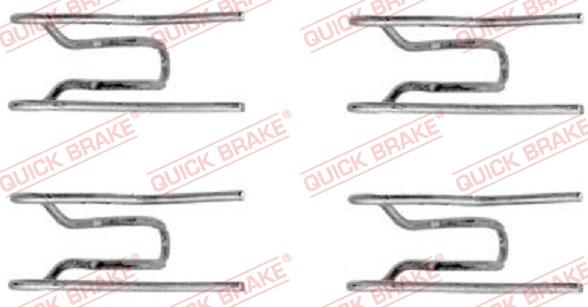 QUICK BRAKE 1091152 - Set accesorii, placute frana aaoparts.ro