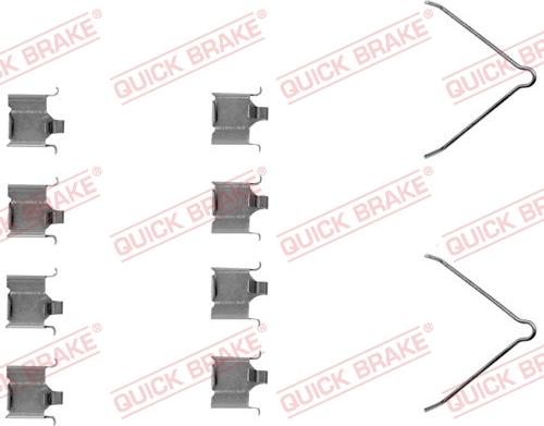 QUICK BRAKE 1091166 - Set accesorii, placute frana aaoparts.ro