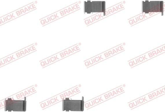QUICK BRAKE 109-1162-1 - Set accesorii, placute frana aaoparts.ro