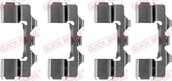 QUICK BRAKE 1091104 - Set accesorii, placute frana aaoparts.ro