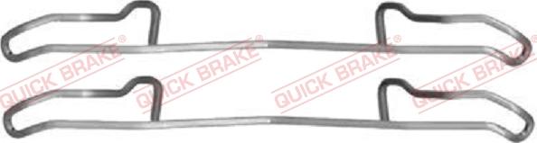 QUICK BRAKE 1091100 - Set accesorii, placute frana aaoparts.ro