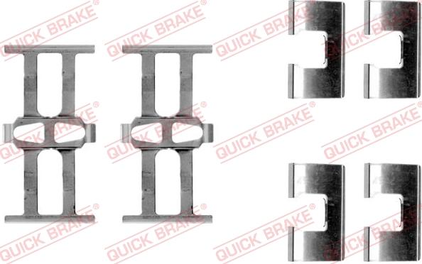 QUICK BRAKE 1091118 - Set accesorii, placute frana aaoparts.ro