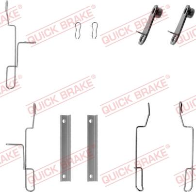 QUICK BRAKE 1091188 - Set accesorii, placute frana aaoparts.ro