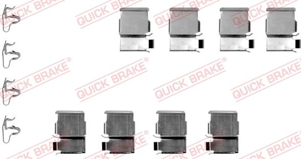 QUICK BRAKE 1091133 - Set accesorii, placute frana aaoparts.ro