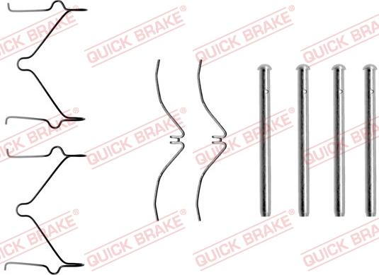 QUICK BRAKE 1091124 - Set accesorii, placute frana aaoparts.ro