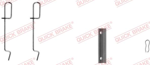 QUICK BRAKE 109-1125-1 - Set accesorii, placute frana aaoparts.ro