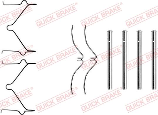 QUICK BRAKE 1091126 - Set accesorii, placute frana aaoparts.ro