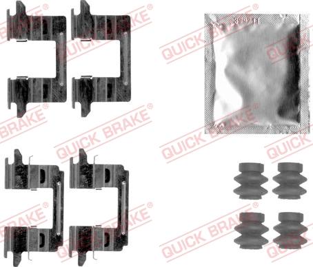 QUICK BRAKE 1091841 - Set accesorii, placute frana aaoparts.ro