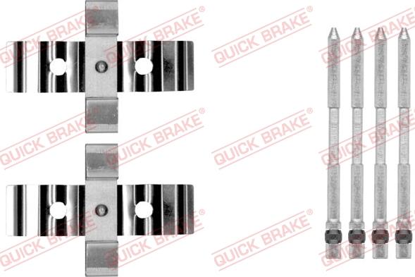 QUICK BRAKE 1091848 - Set accesorii, placute frana aaoparts.ro