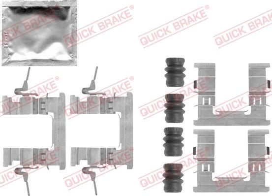 QUICK BRAKE 1091853 - Set accesorii, placute frana aaoparts.ro