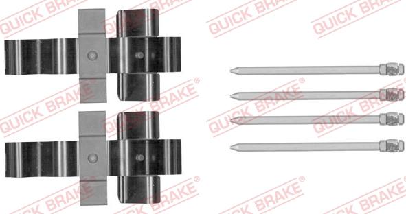 QUICK BRAKE 1091852 - Set accesorii, placute frana aaoparts.ro