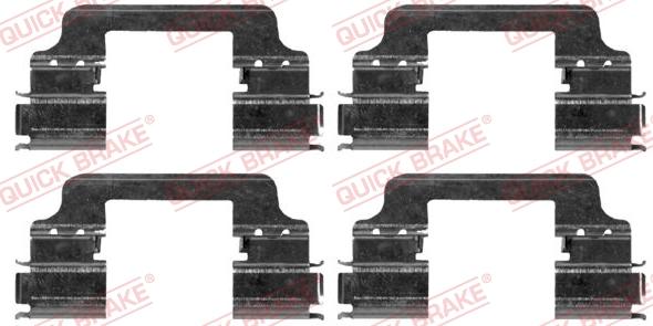 QUICK BRAKE 109-1864 - Set accesorii, placute frana aaoparts.ro