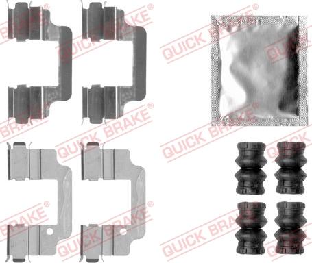 QUICK BRAKE 1091806 - Set accesorii, placute frana aaoparts.ro