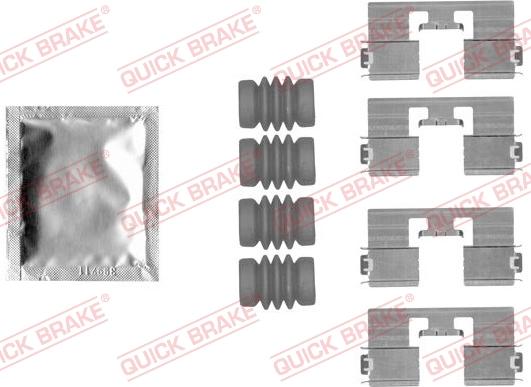 QUICK BRAKE 1091818 - Set accesorii, placute frana aaoparts.ro