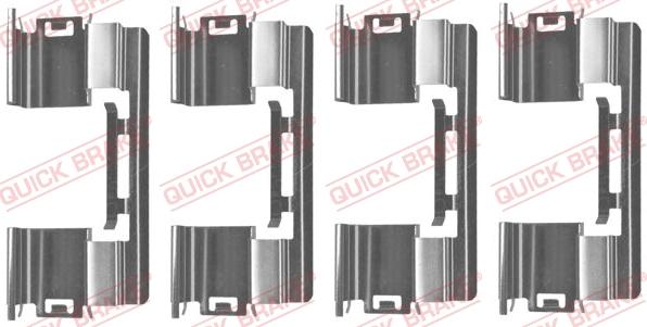 QUICK BRAKE 1091813 - Set accesorii, placute frana aaoparts.ro