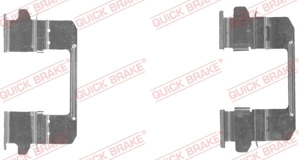 QUICK BRAKE 109-1834-1 - Set accesorii, placute frana aaoparts.ro