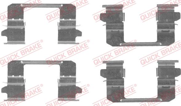 QUICK BRAKE 1091834 - Set accesorii, placute frana aaoparts.ro