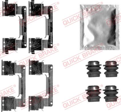 QUICK BRAKE 109-1838 - Set accesorii, placute frana aaoparts.ro