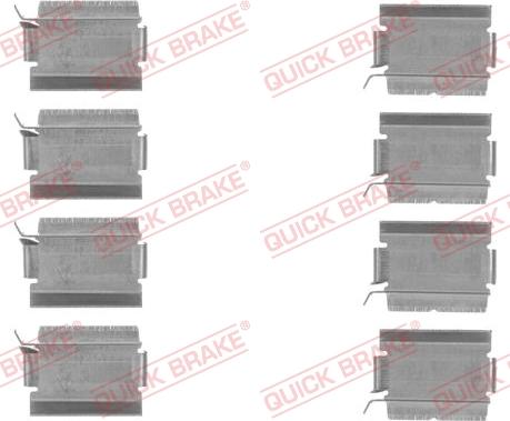 QUICK BRAKE 1091820 - Set accesorii, placute frana aaoparts.ro