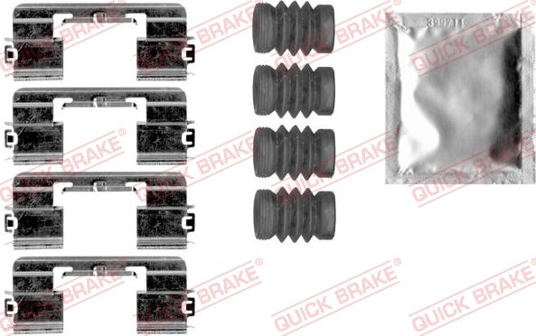 QUICK BRAKE 1091875 - Set accesorii, placute frana aaoparts.ro