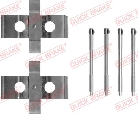 QUICK BRAKE 1091296 - Set accesorii, placute frana aaoparts.ro