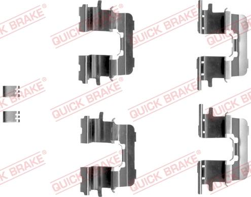 QUICK BRAKE 1091290 - Set accesorii, placute frana aaoparts.ro