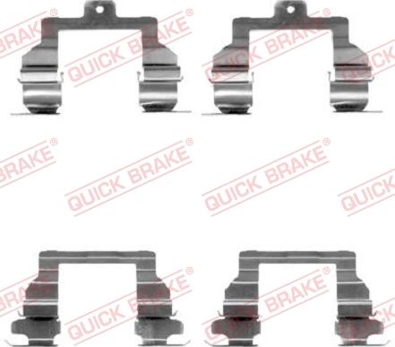 QUICK BRAKE 1091291 - Set accesorii, placute frana aaoparts.ro