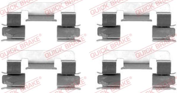 QUICK BRAKE 1091293 - Set accesorii, placute frana aaoparts.ro