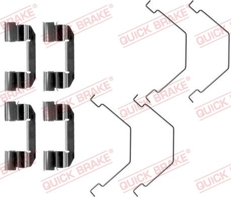 QUICK BRAKE 1091292 - Set accesorii, placute frana aaoparts.ro