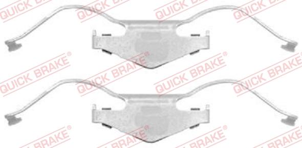 QUICK BRAKE 1091297 - Set accesorii, placute frana aaoparts.ro