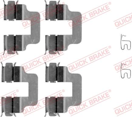 QUICK BRAKE 1091245 - Set accesorii, placute frana aaoparts.ro