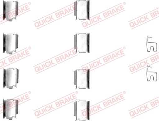 QUICK BRAKE 1091246 - Set accesorii, placute frana aaoparts.ro